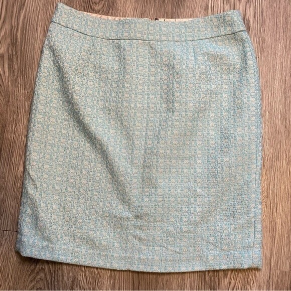 Banana Republic Dresses & Skirts - Banana republic tweed blue / tan skirt - size 12